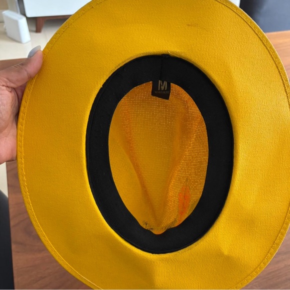 Colorful Hand-Painted Yellow Hat - Picture 5 of 6